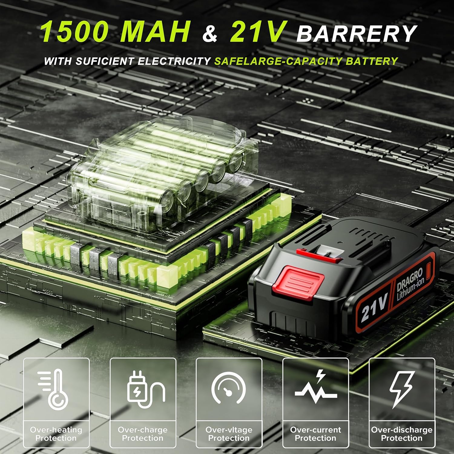 Decespugliatore A Batteria 21v Tagliabordi A Batteria Con Batteria E 4 Tipi Di Lame Decespugliatore Elettrico Regolabile E Maniglia Telescopica Per Il Taglio Di Giardini Prati E Terreni (Giallo-verde)