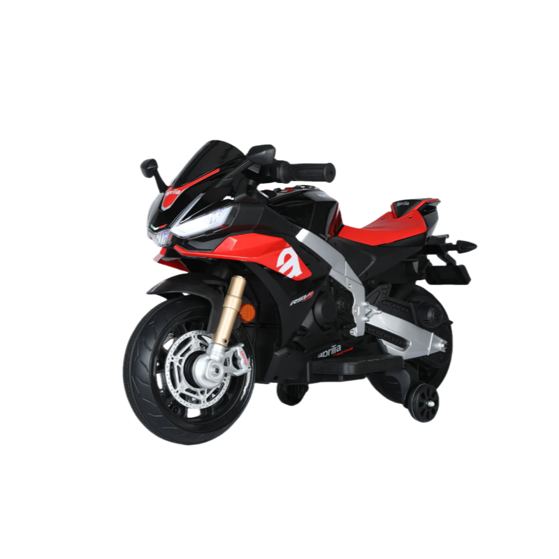 Moto Elettrica per Bambini 12V con Licenza Aprilia RSIV Small Nera