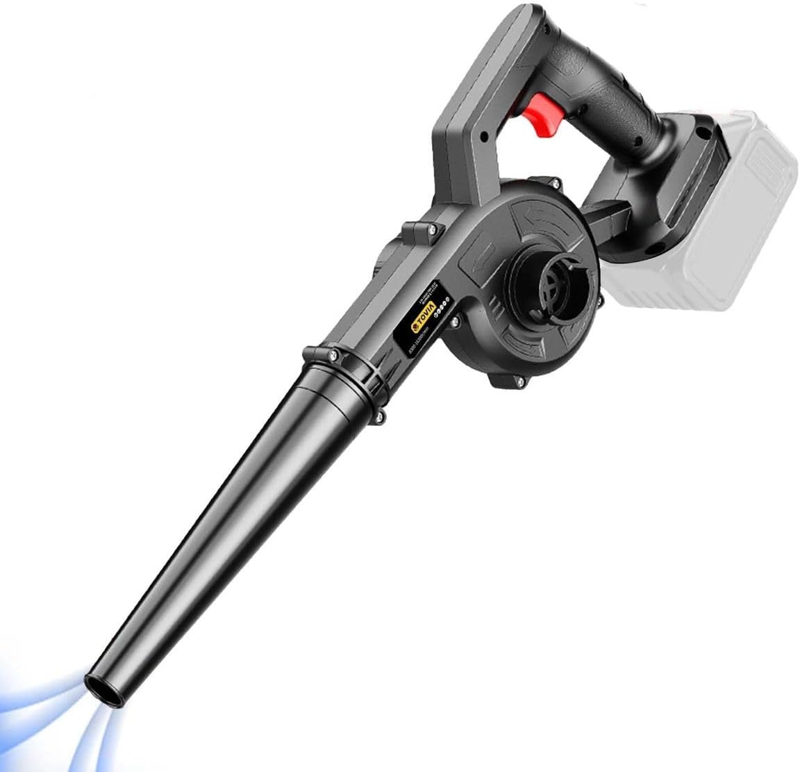 BDIT 2-in-1 Cordless Brushless Battery Blower & Vacuum - Compatible with 48V Lithium Battery - Electric Leaf Blower for Lawn Care, Car Cleaning, Dust & Bubble Removal, Blue or Black