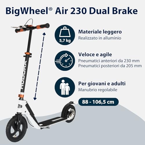 HUDORA Monopattino BigWheel Air 230