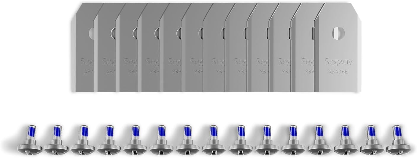 Segway Navimow Replacement Blades Plus (12 Pack) for Navimow i105E, i108E, H500E-VF, H800E-VF, H1500E-VF, H3000E-VF, X315E, X330E, X350E, X390E