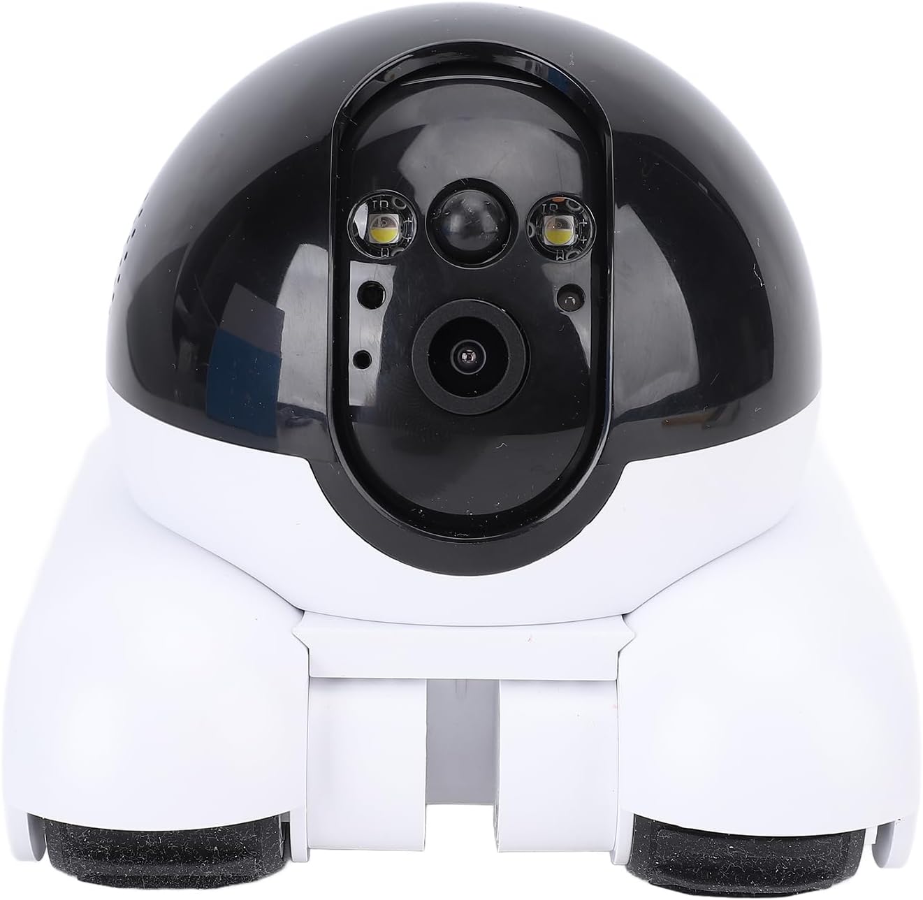 Syrisora Telecamera mobile per gatti, WiFi, con ruote, doppia lente da 2 MP, telecomando a 2 vie, conversazione a 2 vie, 1080p, telecamera di sicurezza interna per gatti e cani