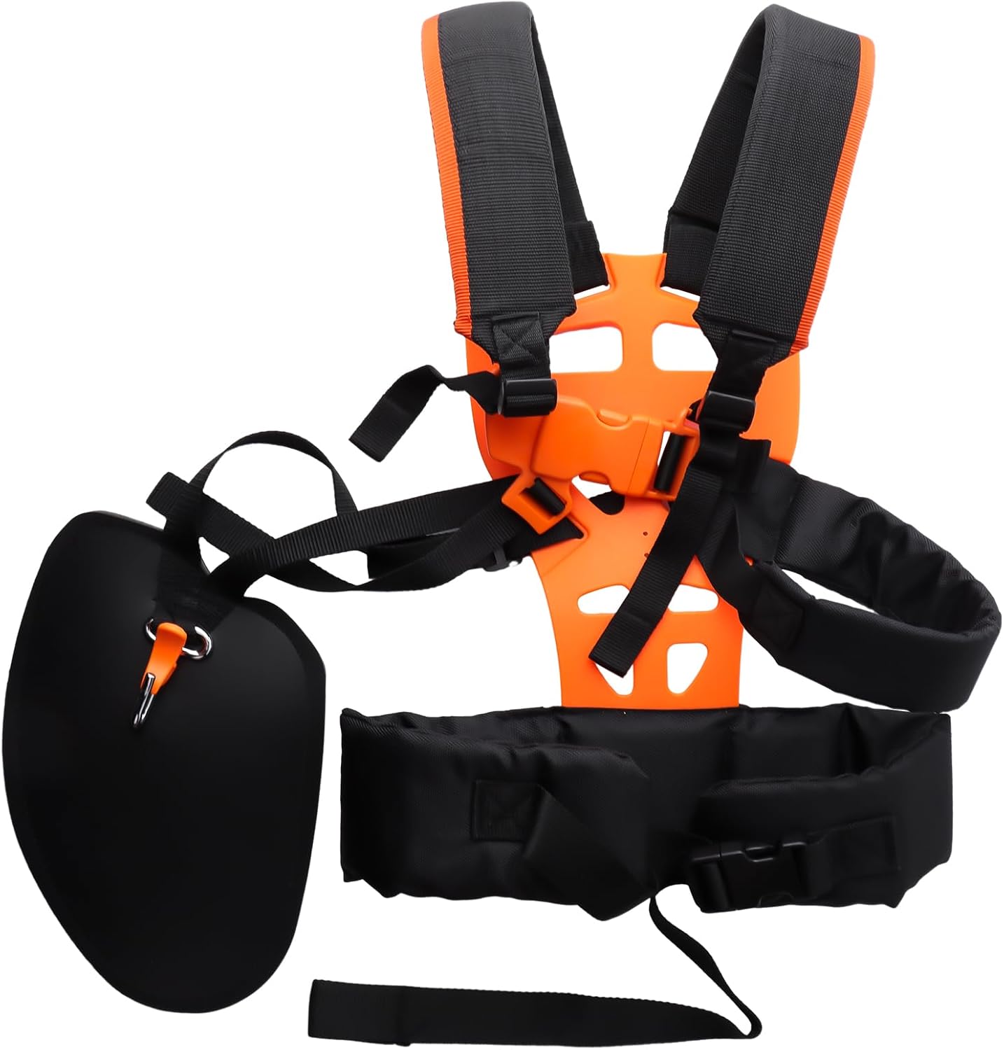 QKTYB Professional Double Shoulder Strap for Lawn Mowers Trimmer Harness Nylon Belt for Lawn Mowers Trimmer Strap for Men and Women, Hard Nylon, for Brush Cutter