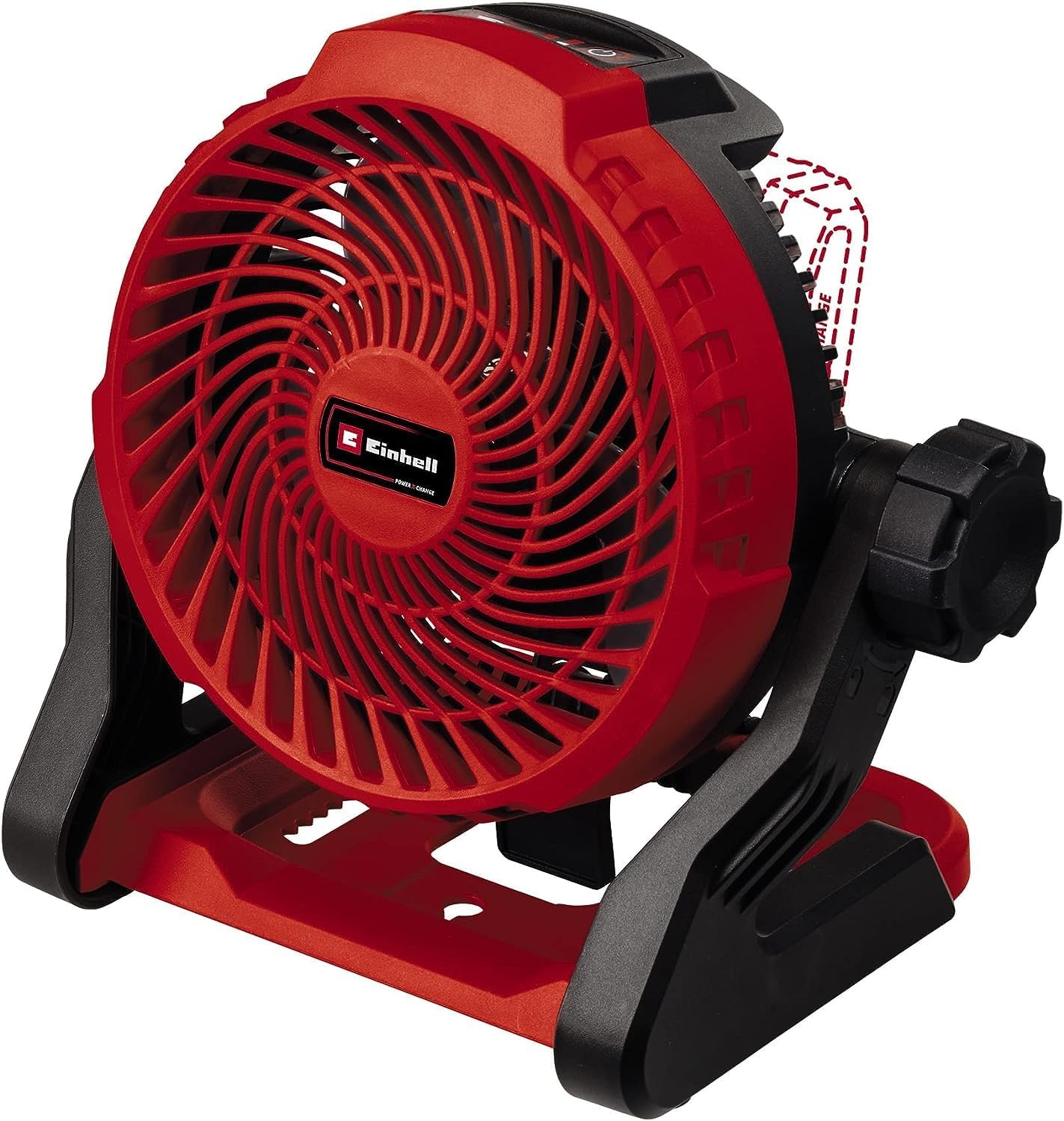 Einhell GE-CF 18/2200 Li-Solo Power X-Change Battery Fan (18 V, Li-Ion, 3 Speed, 360° Rotation Tested, Delivery Without Battery and Without Charger)