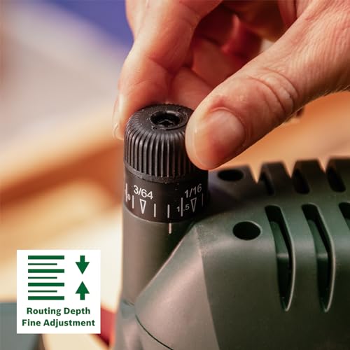 Bosch Fresatrice verticale POF 1400 ACE, 3 pinze di serraggio, fresa, guida parallela, adattatore di aspirazione, valigetta, potenza 1400 Watt : Amazon.it: Fai da te