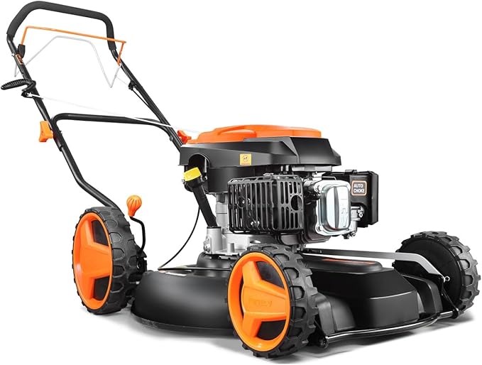 Tagliaerba a scoppio professionale semovente trazione anteriore, mulching, taglio 51cm Fuxtec RM51SA96 motore a benzina 196cc