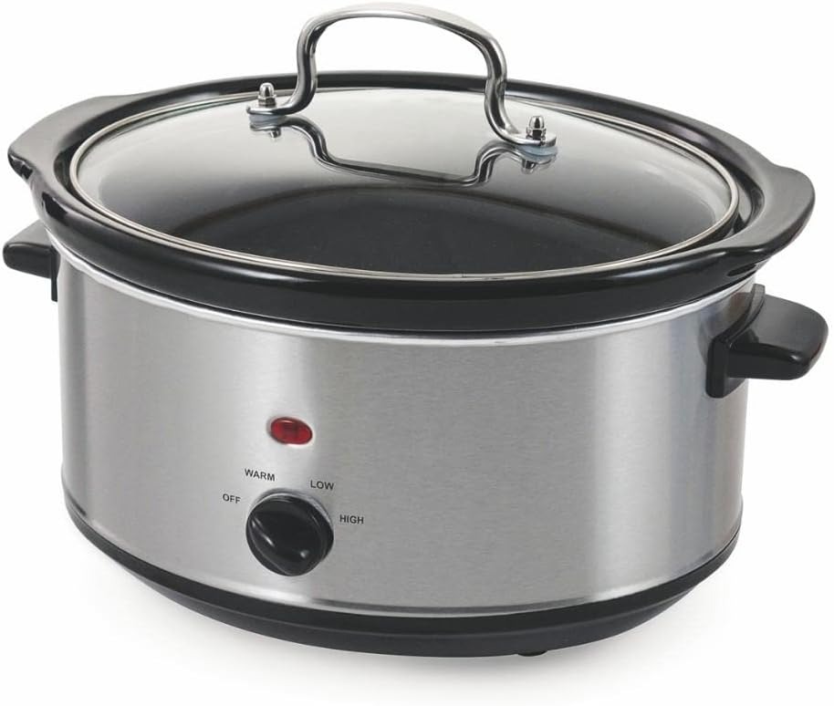 Galileo Casa 2187876 pentola elettrica Slow Cooker 3.5lt 200w Acciaio, Argento