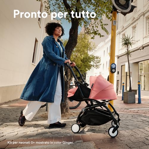 Stokke YOYO Black Frame with YOYO 6  Color Pack (Stone) and Newborn Pack (Stone) : Prima infanzia