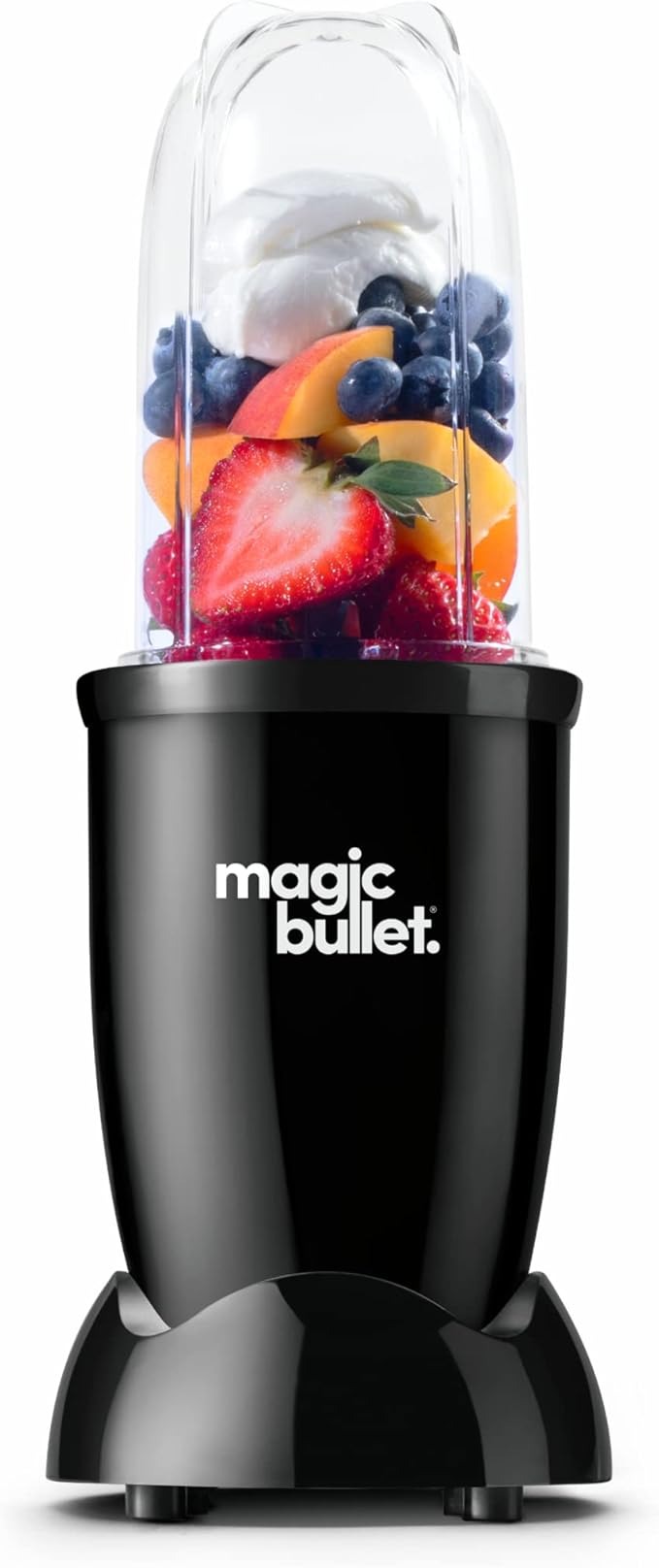 Magic Bullet frullatore elettrico, frullatore piccolo, 3 pezzi, potenza 200 Watt, nero, MBR03B