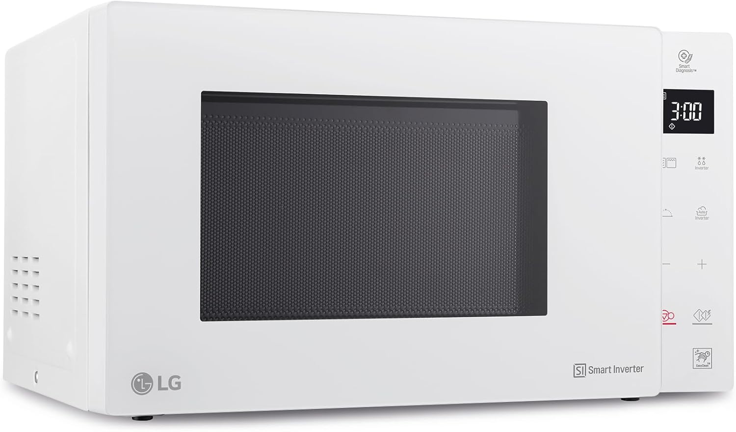 LG MH6535GDS Smart Inverter Microwave Oven with Quartz Grill, 25 Litres, 1000 W, Automatic Programmes, Adjustable Power Levels, Steam Cooking – Black