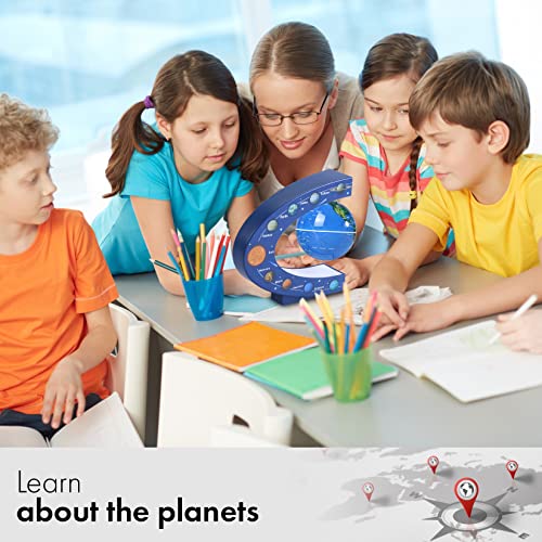 Wowesotica   Globo galleggiante con luci a LED a forma di C, levitazione magnetica, 7,6 cm, per decorazione da scrivania (blu) : Amazon.it: Cancelleria e prodotti per ufficio