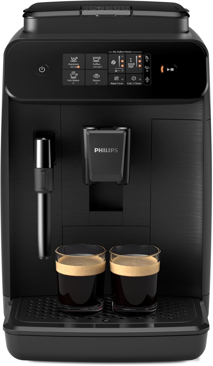 Philips EP0820-00 Coffee Machine Ground Espresso Powder with Coffee Grinder and Steam Dispenser Black