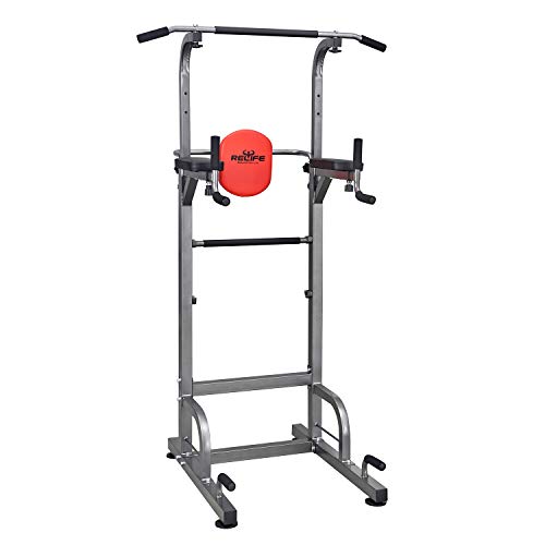 RELIFE REBUILD YOUR LIFE Power Tower Workout Dip Station per la palestra di casa Allenamento della forza Attrezzatura per il fitness : Amazon.it: Sport e tempo libero