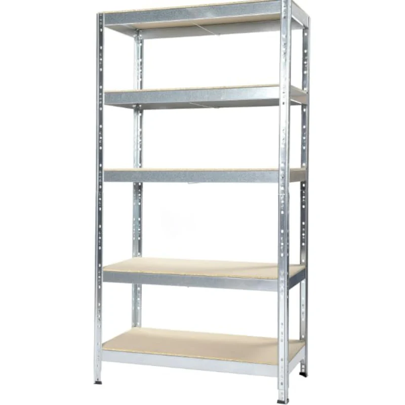 SCAFFALE KIT in METALLO 5 RIPIANI 120X40X180CM