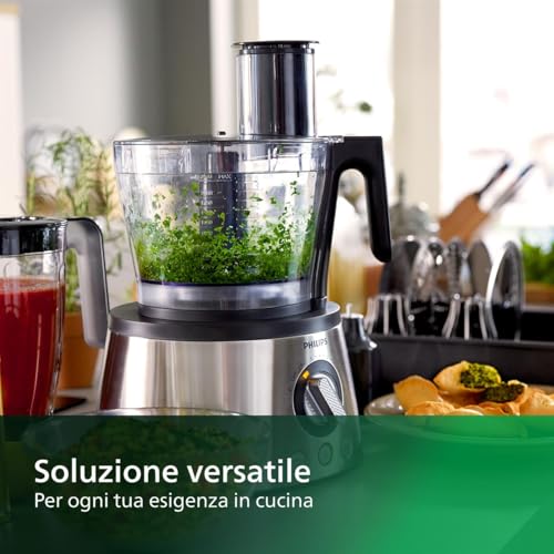 Philips Robot Da Cucina 1300 W, 32 Funzioni, Recipiente Da 3.4 L, Powerchop, Lama In Acciaio Inox E Dischi, Argento (HR7778/00) : Amazon.it: Casa e cucina