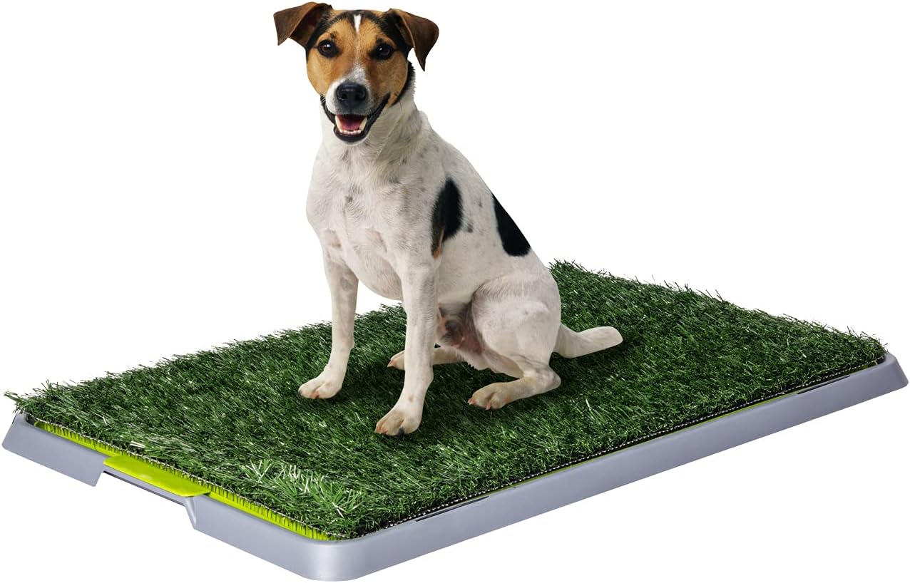 L'originale Potty Patch! Lettiera in erba sintetica per cuccioli - Antibatterico ed antiodore - per la pipi in casa dei cani fino a 7KG - 70 x 44 x 5 cm