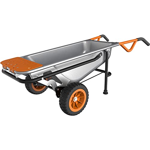 Worx WG050 Carriola Multifunzione a Due Ruote, Porta Sacchi, Porta Fusti, Trasporto Sassi, Trasporto Vasi, Capacità di Carico Max 136kg : Amazon.it: Casa e cucina