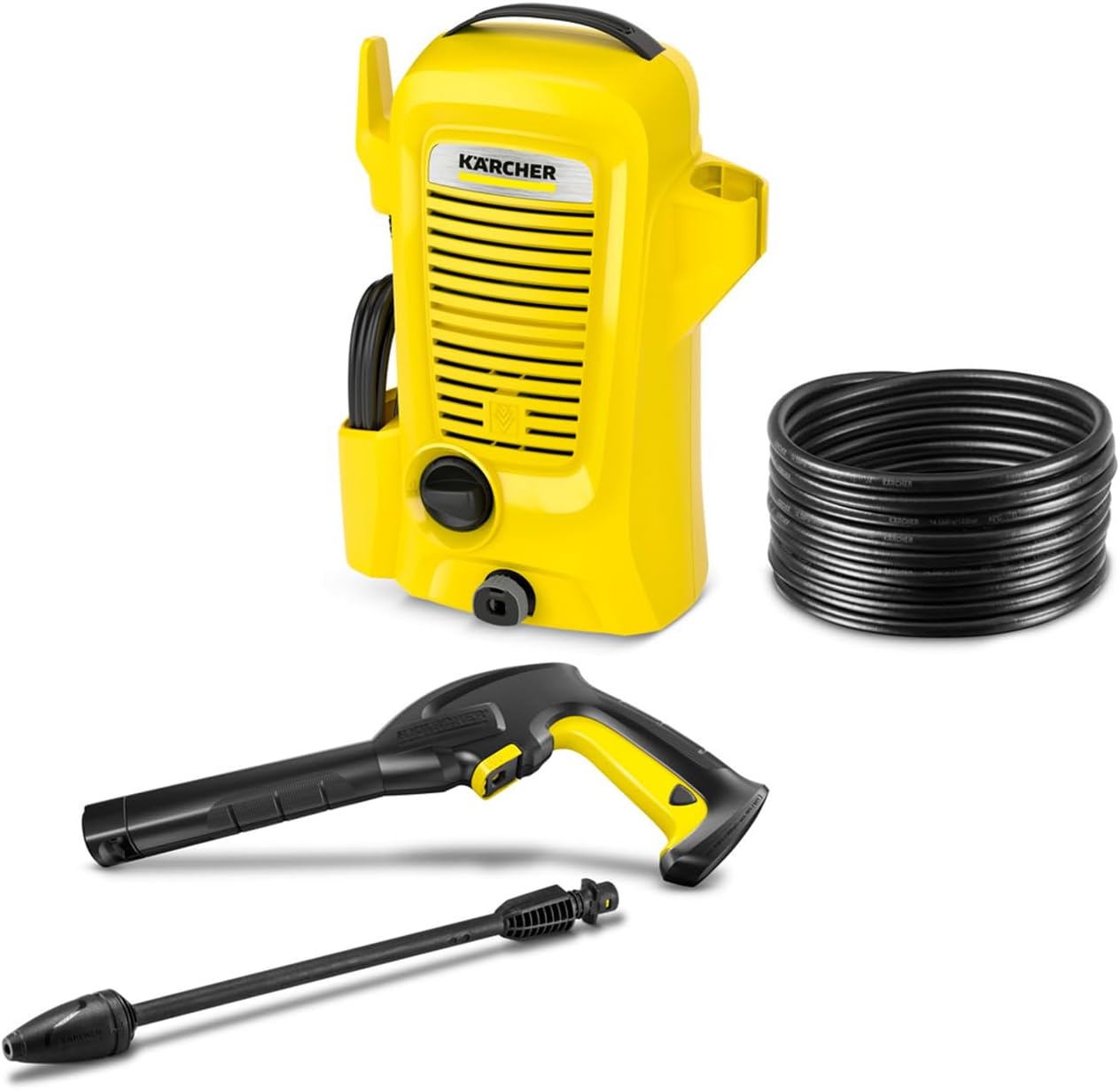 Kärcher K 2 Universal Edition High Pressure Washer 1400 W 110 Bar Professional Electric Cold Water Pressure Washer, Yellow/Black
