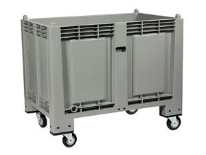 Cassa pallet Carvel 1200x800x1000mm in polipropilene con ruote, 600lt