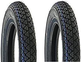 Pair of Vee Rubber Tyres 3.50 x 10 Piaggio Vespa, Ape, Px, Cosa, T5