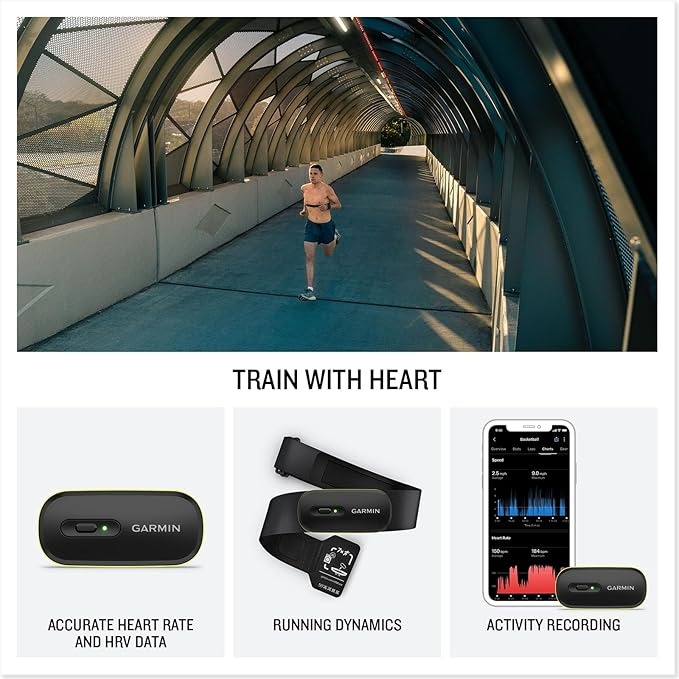 Garmin HRM-600 (M-XL), Fascia cardio, Bluetooth e ANT+, Multisport, Nuoto, Dinamiche di corsa, HRV, Batteria ricaricabile, Autonomia fino a 2 mesi, Lavabile in lavatrice