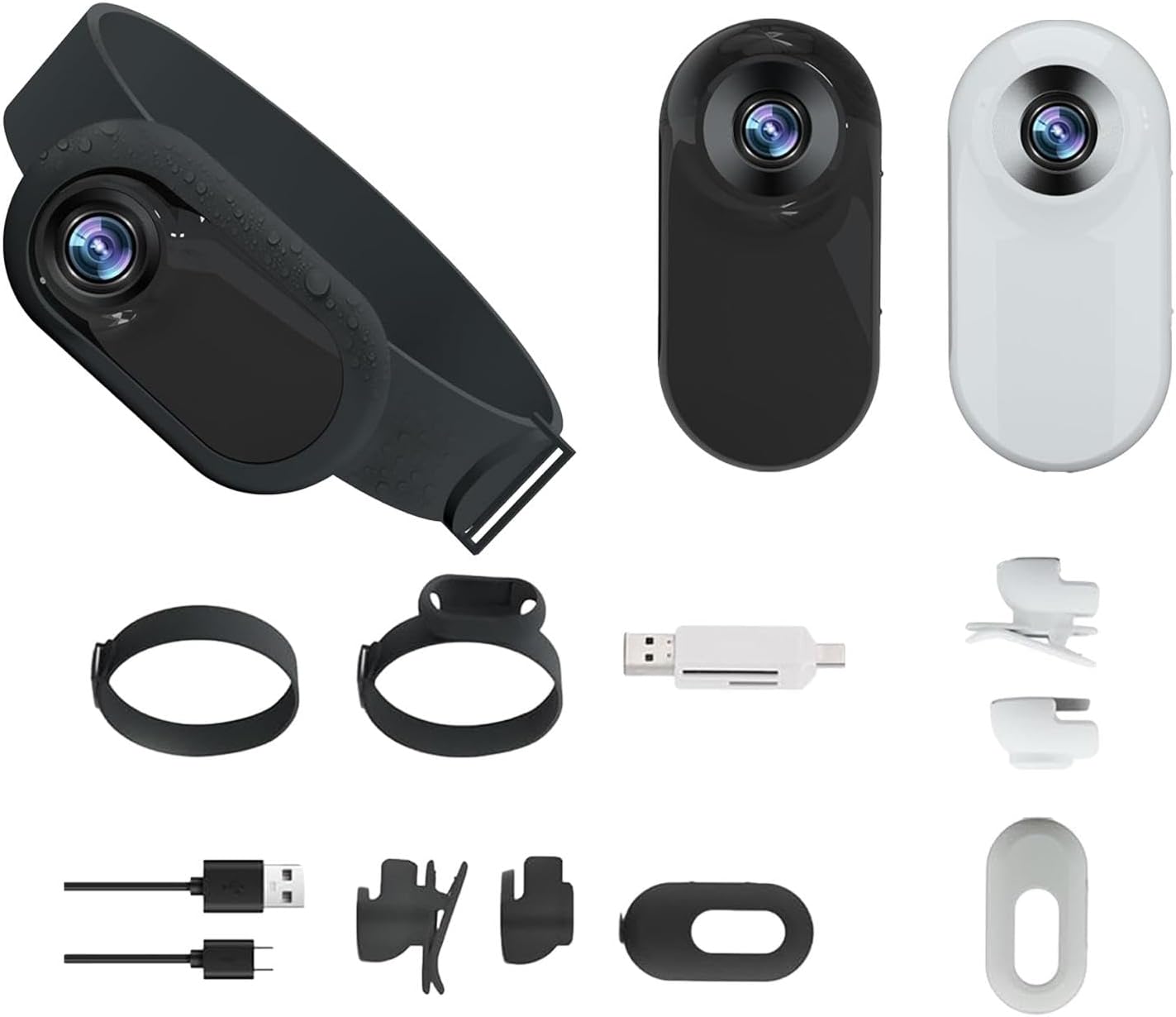 Dubbulon Fotocamera Per Collare Per Gatti Domestici - Fotocamera Per Azione Corporea | Telecamera Per Collare Wireless HD 1080P | Action Camera Da Esterno Con Registrazioni Video Per Cani, Gatti