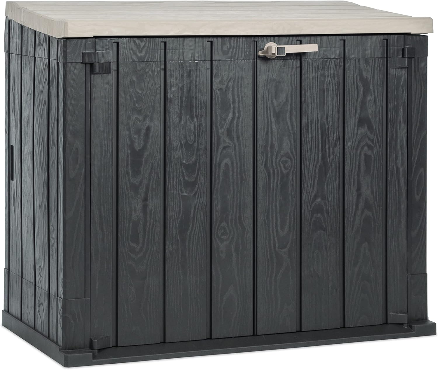 Toomax capanno porta attrezzi Storer Plus, dimensioni cm 129,5x74,5x111h, volume di 842 litri, colore antracite/grigio tortora.