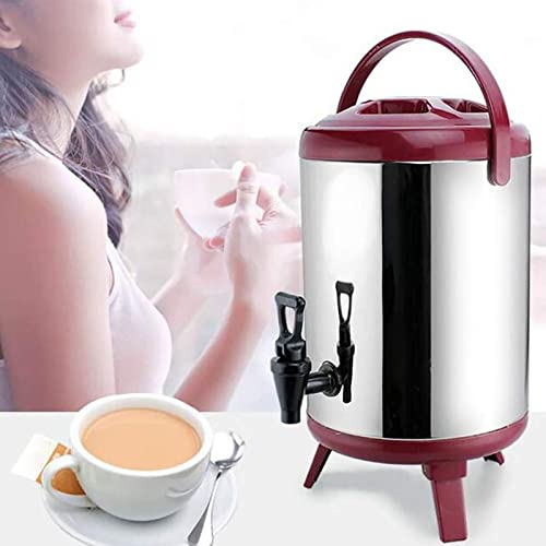 Distributore Di Bevande Termiche Distributore Di Bevande Di Ghiaccio Succo Di Latte Secchio Di Isolamento Commerciale in Acciaio Inox 8L/10L/12L Latte Freddo Secchio Di Tè Per La Festa,Verde,8L : Amazon.it: Casa e cucina