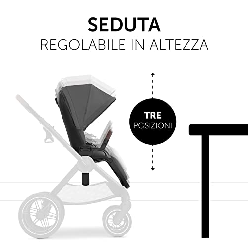 hauck Passeggino Da Viaggio Walk N Care   Da 0 Mesi Fino a 22kg   Passeggino Reversibile con Coprigambe, Seduta e Manico Telescopico   Passeggino Compatto con Ruote in Gomma, UV 50    Colore : Prima infanzia