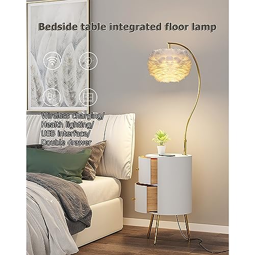 Comodino Con Stazione Di Ricarica Con Luce LED E 2 Cassetti Ricarica Wireless Intelligente Con Usb Comodino Intelligente A LED Luci A Colori Modificabili Decorare Camera Da Letto Soggiorno ( Color : O : Amazon.it: Illuminazione