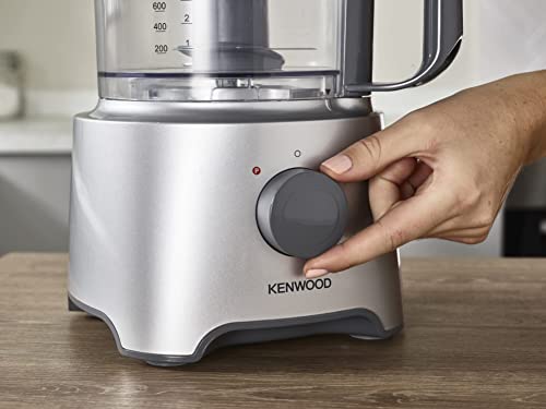 Kenwood FDP302SI Robot da Cucina con ciotola da 2,1L dotato di Frullatore da 1,2L Spremiagrumi, gruppo lame e 1disco emulsionatore in acciaio inox, 2 velocità   Pulse, Silver : Amazon.it: Casa e cucina