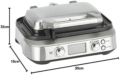 Sage - The Smart Waffle Pro - Macchina per Waffle - Acciaio Inox Spazzolato