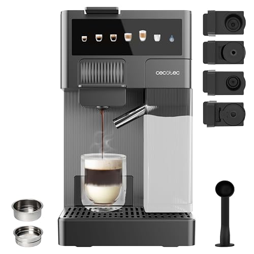 Cecotec Macchina per Caffè Espresso   Macchina Caffè a Capsule FreeStyle Latte T. 1350W, 20Bar, Serbatoio 1,6L di Acqua e 400ml di Latte, Compatibile con Caffè Macinato, Dolce Gusto, Nespresso e K Fee : Amazon.it: Casa e cucina