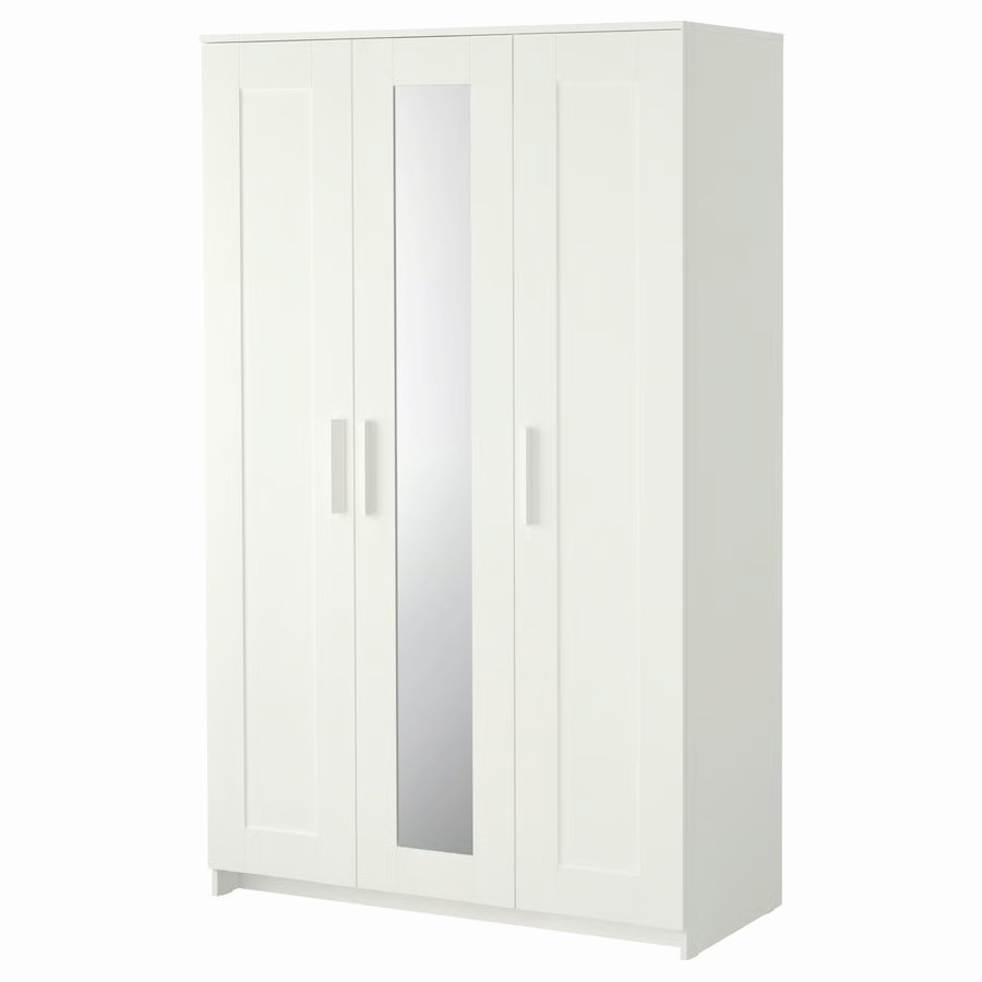 IKEA BRIMNES Armadio 3 Ante, Bianco, 117x190 cm