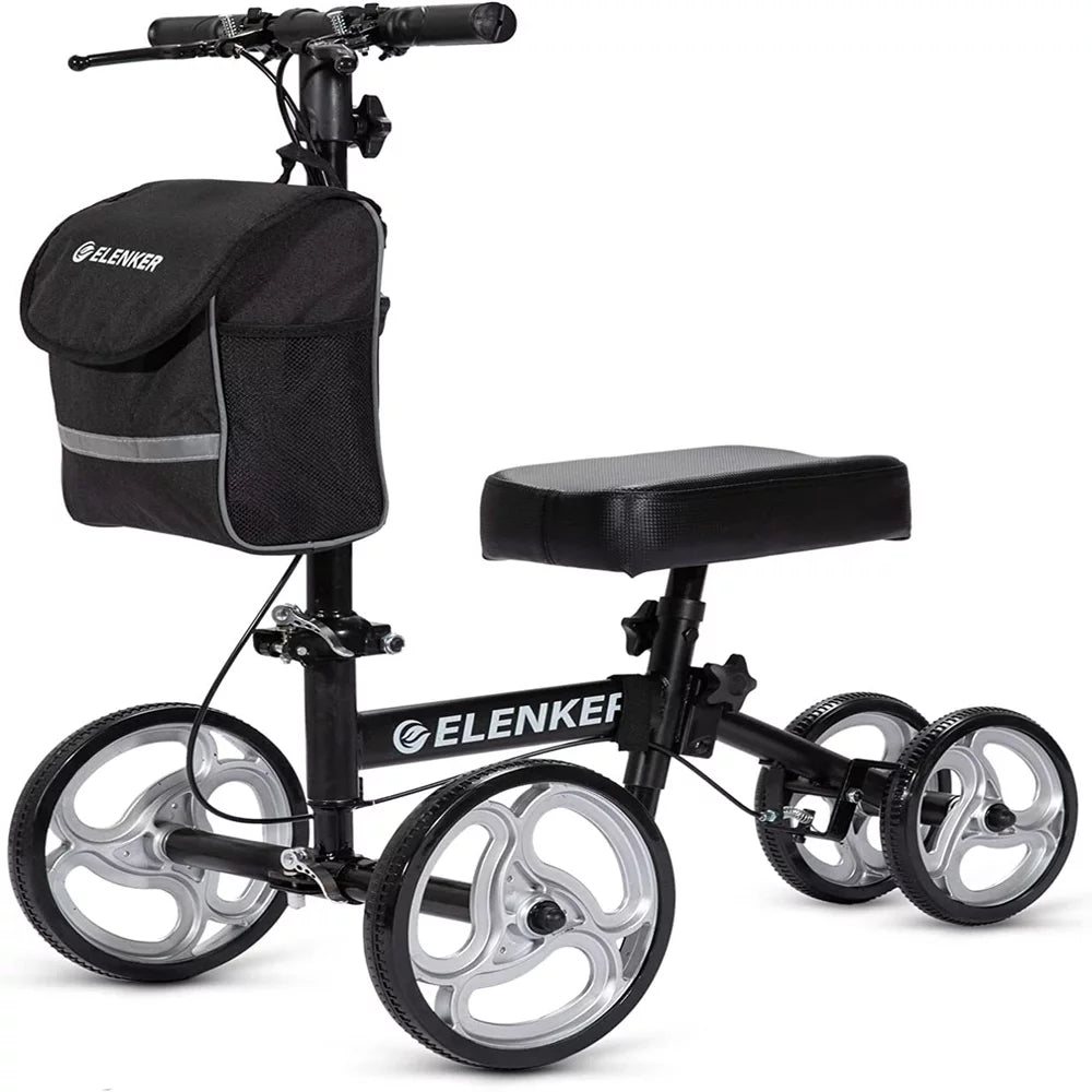 Elenker Knee Walker Scooter Medico Sterzante Alternativa alle Stampelle