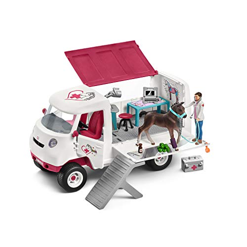 SCHLEICH 72121   Set da gioco per veterinari nella scuola di equitazione (Horse Club) : Giochi e giocattoli
