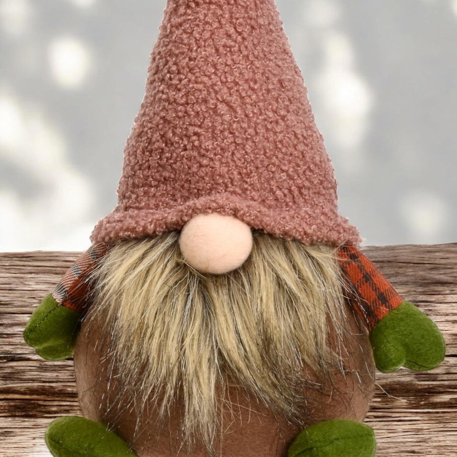 MIJOMA Statuetta decorativa a forma di gnomo di Natale, 30 cm di altezza, decorazione natalizia scandinava, statuetta decorativa per l'inverno e l'Avvento, morbida decorazione in poliestere, ideale Marca: MIJOMA