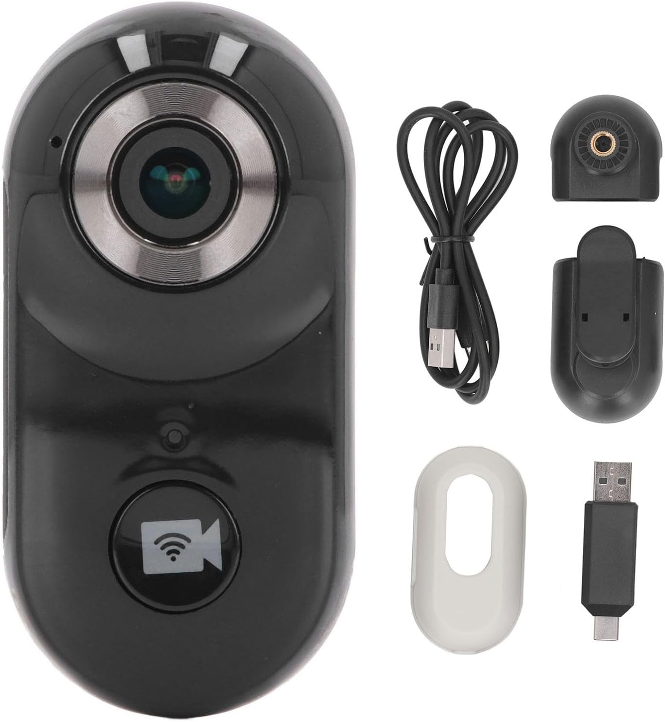 Jectse Telecamera per Animali Domestici 1080P, Telecamera Sportiva con Aspirazione Magnetica WiFi, Design Compatto per Esterni