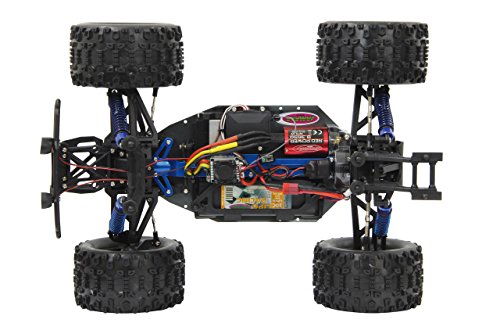Jamara  Myron Monstertruck Fahrzeug Veicolo Telecomandato 1:10 BL 4WD Lipo 2,4G LED, Multicolore, 053365 : Giochi e giocattoli