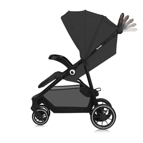 LIONELO EMMA ONE Passeggino Bambini fino a 22 kg da 6 mesi a 4 anni Ruote Piroettanti 360° Sospensione Completa Pieghevole con Una Sola Mano Schienale e Poggiapiedi Regolabili Tettuccio XXL UPF50  : Prima infanzia