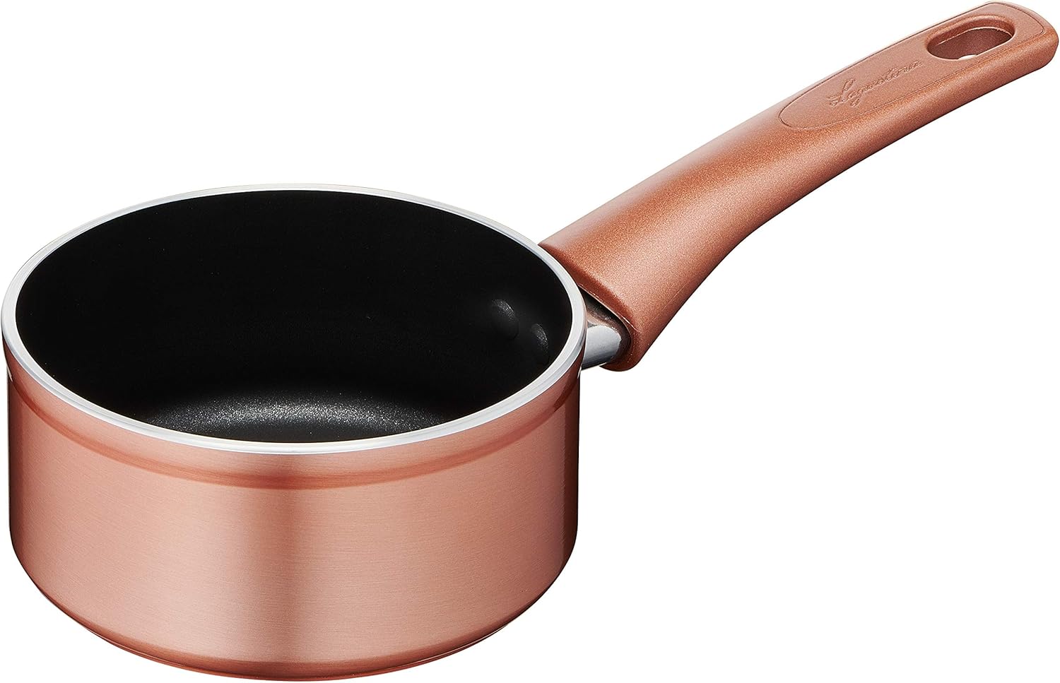Lagostina Copper Non-Stick Aluminium Wok Ø 28 cm with Copper Effect Exterior, Gas Pot and Oven, Easy Titanium Coating, Ergonomic Bakelite Handle
