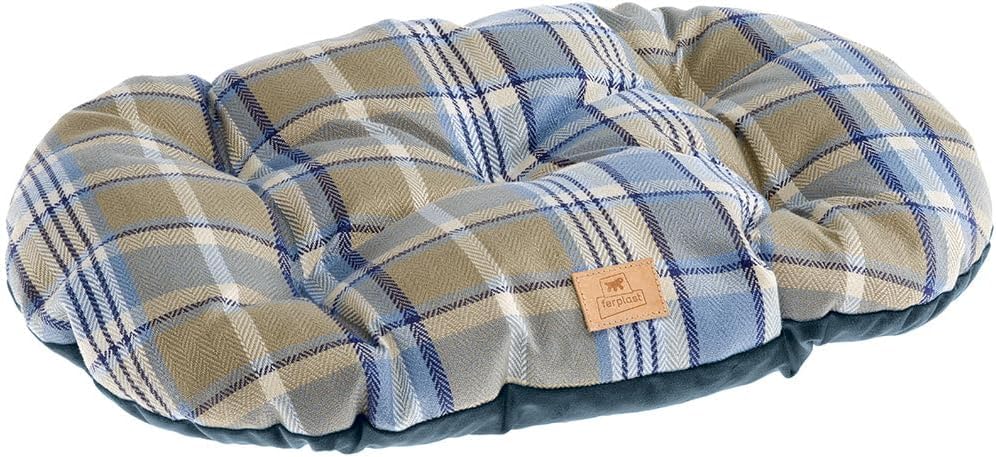 Ferplast Cuscino per cani e gatti STUART 45/2, Double-face, Tweed e soffice velluto, Lavabile, Beige