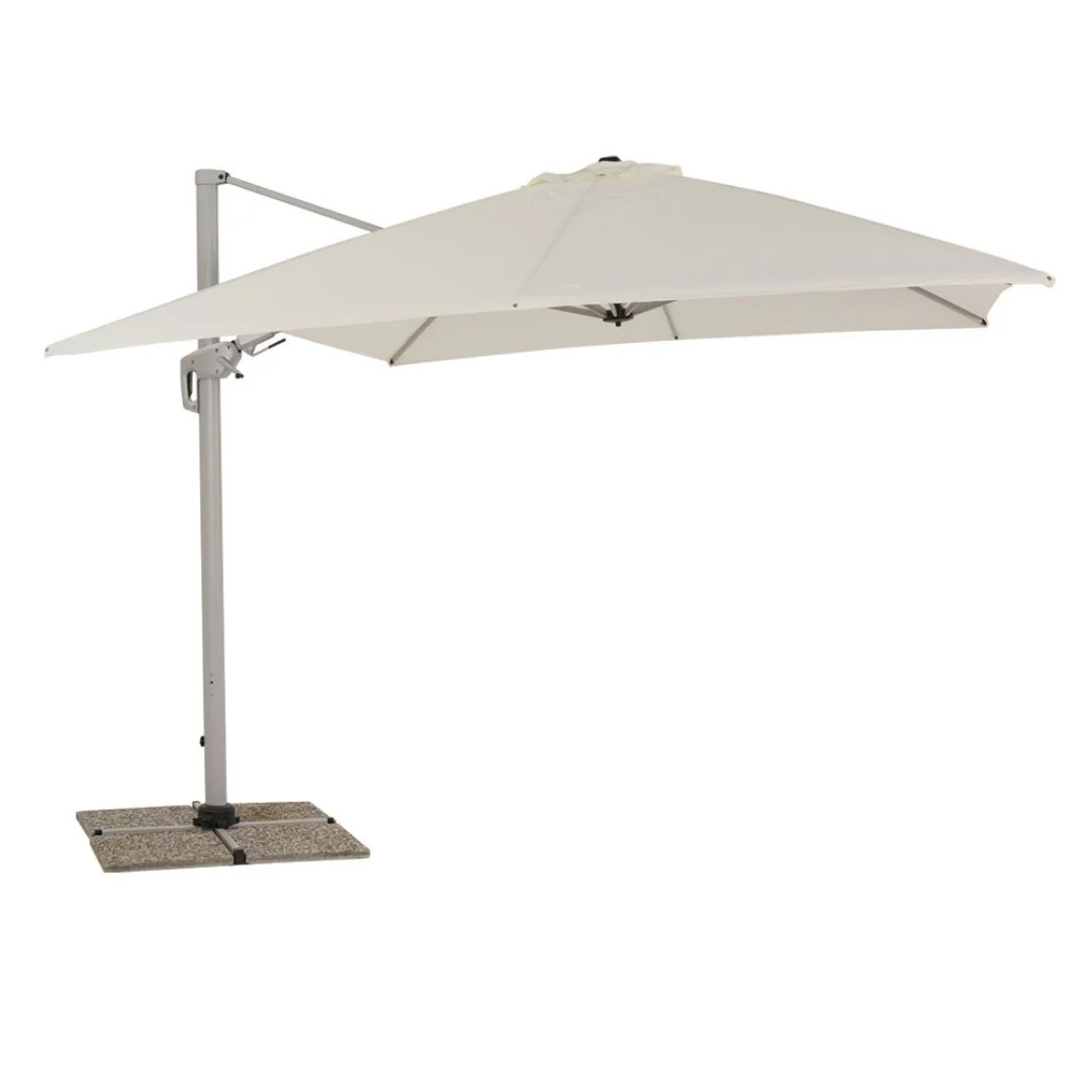 Ostuni - Ombrellone a braccio laterale 3x4 m colore ecrù