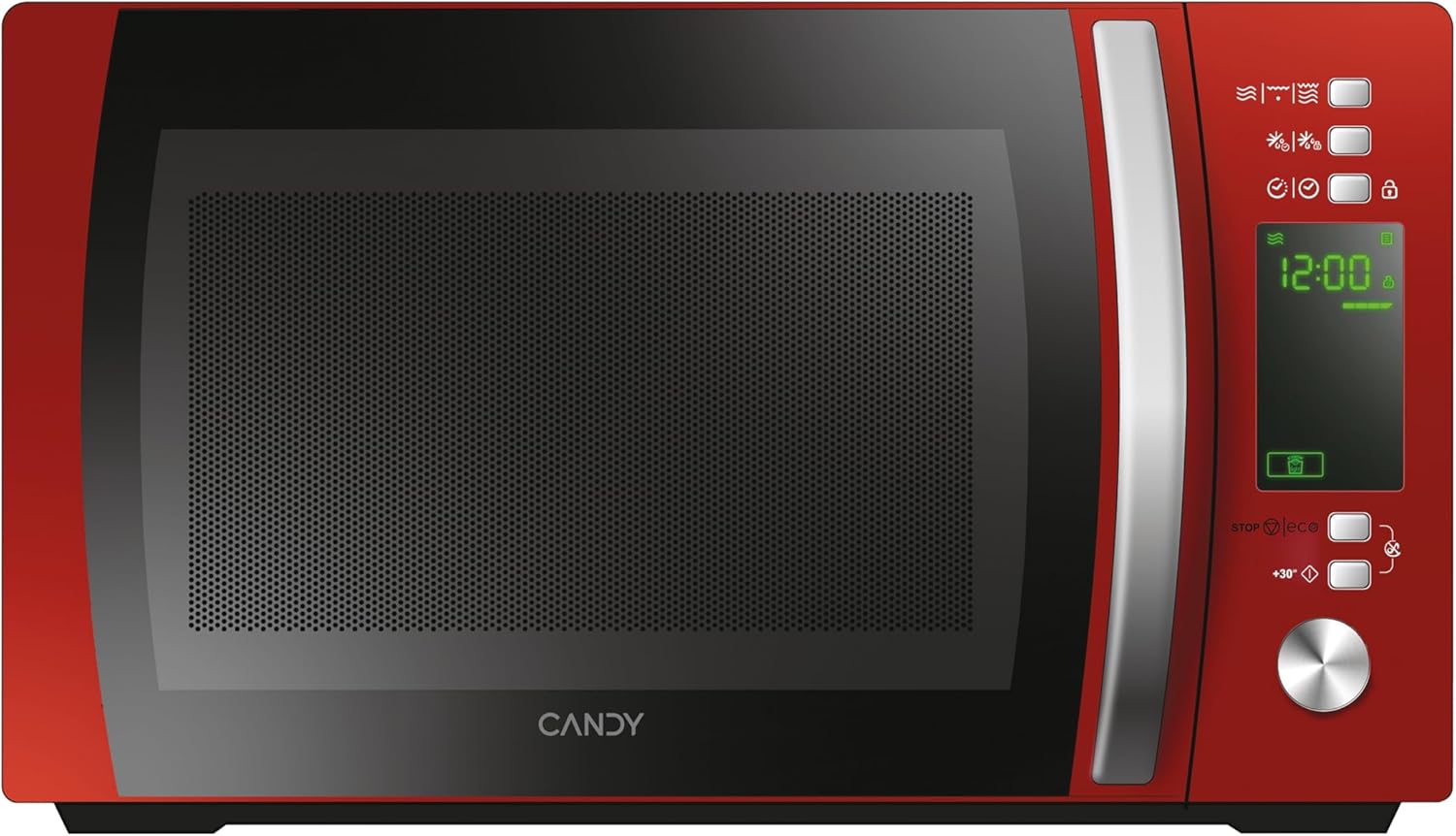 Candy COOKinAPP Forno a Microonde con Grill, 20 Litri, 700W, 40 Programmi, App Simply-Fi, Funzione ECO, Programma Baby, Child Lock, Libera Installazione, 44 x 35,75 x 25,9 cm, Bianco - CMXG20DW