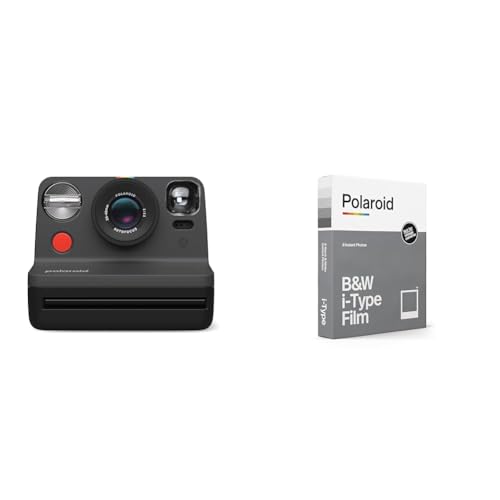 Polaroid Now Gen 2 Fotocamera Istantanea   Nero & Pellicola Istantanea Bianco e Nero per i Type : Elettronica