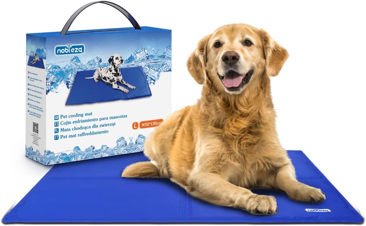Nobleza - Tappetino Refrigerante in Gel per Cani, Gatti e Animali Domestici, Non tossico. 90 * 50cm