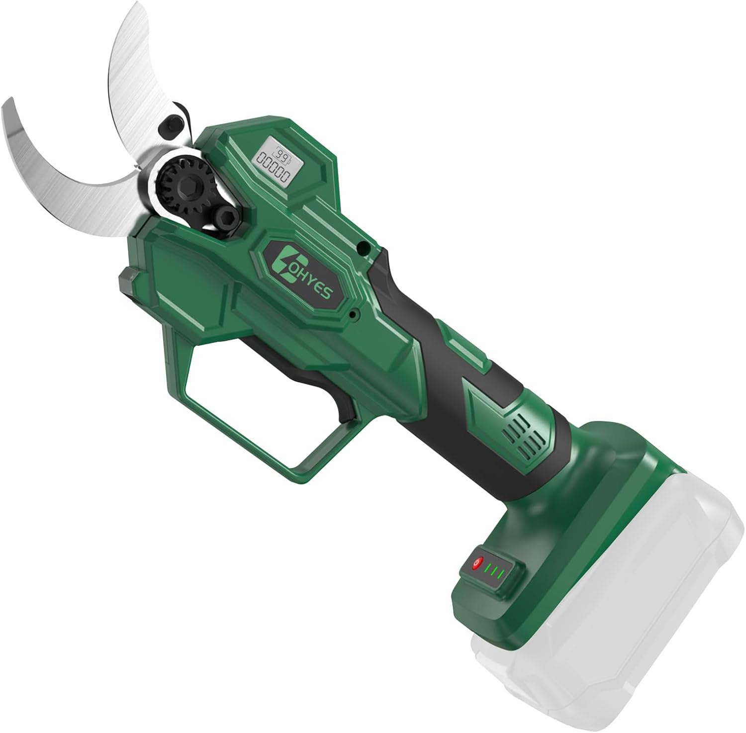 Electric Pruning Shears for Bosch 18V PBA Battery, 40mm Brushless Professional Electric Pruning Shears with LCD Display, for Branches, Shrubs and Logs (Battery Not Included)