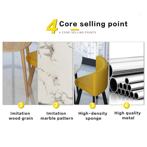 YHKJLYH Set Tavolo da Sala conferenze per Ufficio con 2 sedie | Cucina Soggiorno Soggiorno Sala da Pranzo Mobili | Combinazione di tavoli e sedie per Reception per negoziazione Rotonda : Casa e cucina