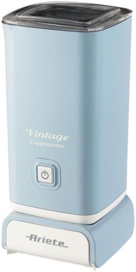 Ariete 2878 Vintage Cappuccinatore - Hot and Cold Milk Frother - Cappuccino, Chocolate, Freeze Dried Infusions - 500 Watt - Beige