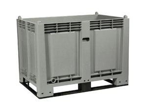 Cassa pallet Carvel 1200x800x850mm in polipropilene con 4 traverse, 600lt